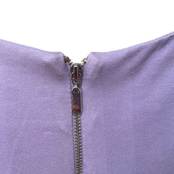 Simply Art by Dolcezza Womens Sheath Dress S Pleated Sleeve Floral Art to Wear - Picture 4 of 8